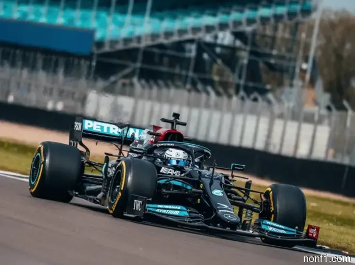 Dorian Pin is the first female driver to pilot a Mercedes F1.