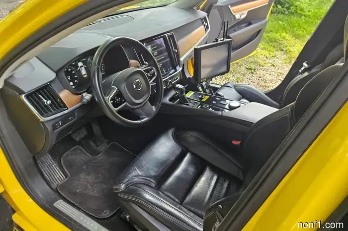 The strangest feature of this Volvo V90 isn't the color; it's located in the trunk.