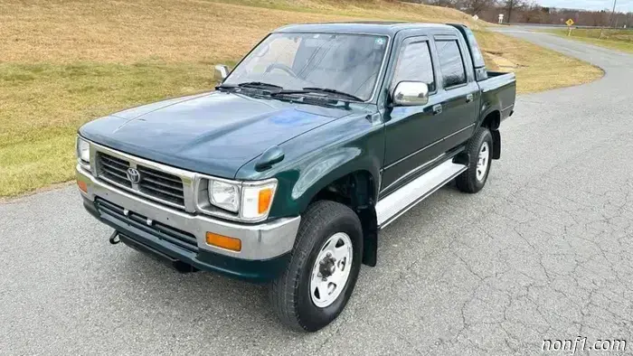 Incredibly Rare Toyota Hilux Featuring Factory Bed Crane Option Appears on Marketplace