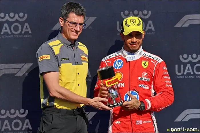 Lewis Hamilton won the sprint qualifying.