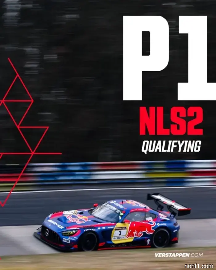 Max Verstappen starts from pole at the Nürburgring!