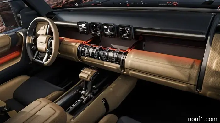 The Hyundai Boulder Indicates That the Age of Cyberpunk-Inspired Car Interiors Is Approaching Rapidly.