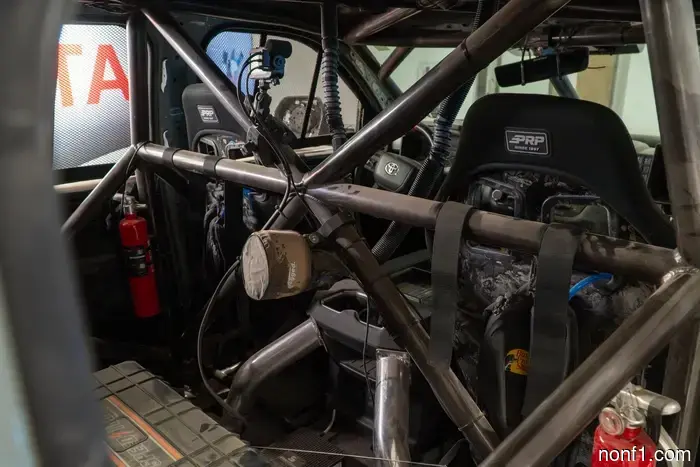 Toyota engineers transformed this 100,000-mile Tundra Hybrid into a desert racing vehicle.