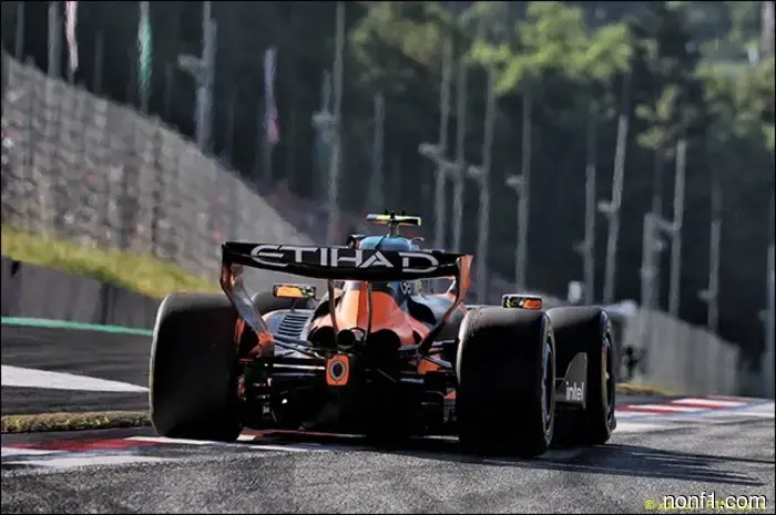 McLaren has currently rejected the new rear wing.