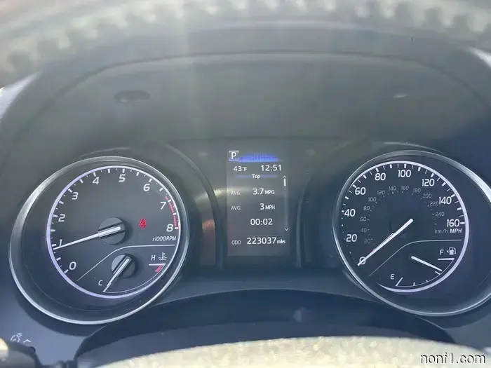 Someone accumulated 223,000 miles on a 3-year Toyota Camry lease and then returned it.