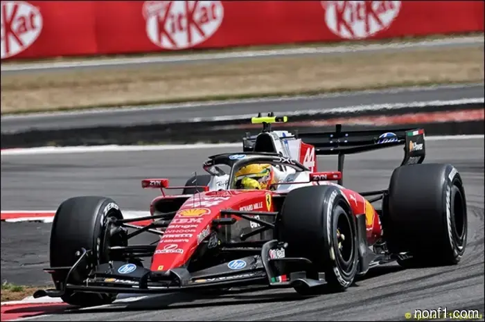 Lewis Hamilton leads in the only practice session.