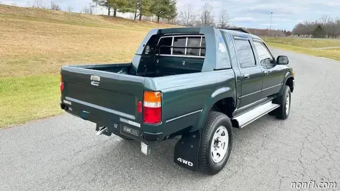 Incredibly Rare Toyota Hilux Featuring Factory Bed Crane Option Appears on Marketplace