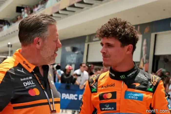 Zak Brown: If the rain starts, it will be quite heavy.