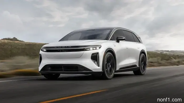 The Lucid Gravity GT-S is a SUV inspired by sapphire, boasting 1,070 horsepower.