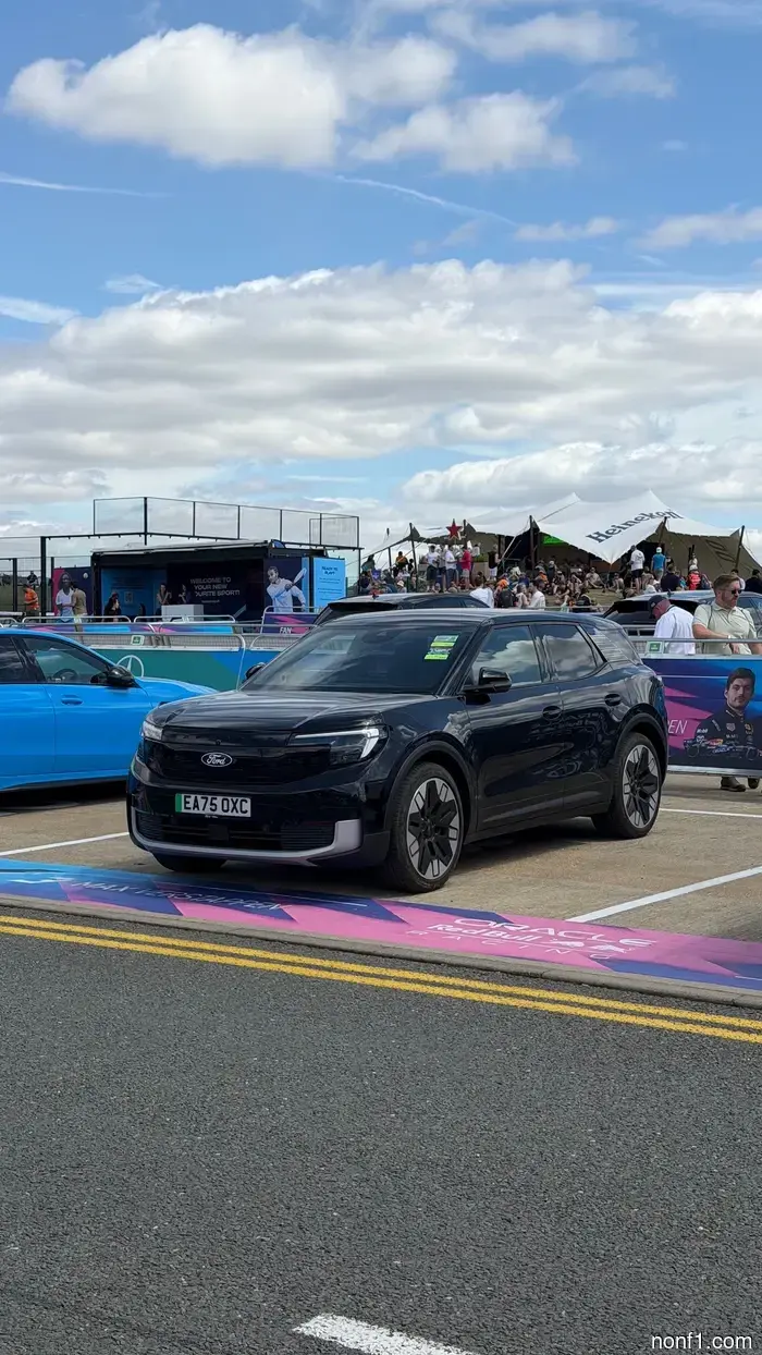 Take a look at the F1 drivers’ parking area in Silverstone.