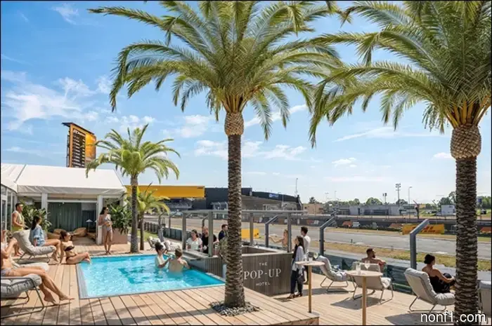 There is now also a pool on the track in Silverstone.