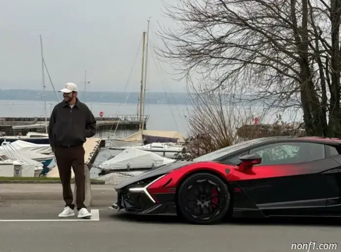 Ocon showed off his Mansory Lamborghini Revuelto.