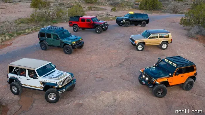Conceptos del Safari de Jeep de Pascua 2026: XJ Pioneer Restomod y V8 Wrangler ‘Anvil’ lideran el grupo