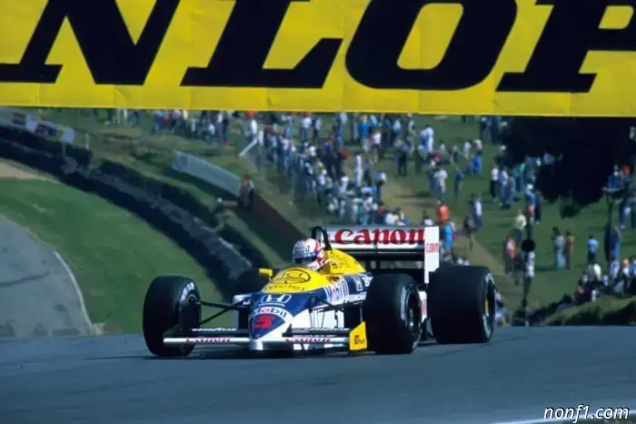 Takuma Sato got behind the wheel of a historic Williams car.