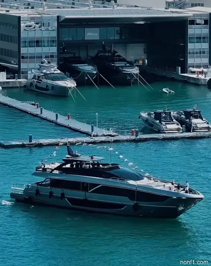 The new Leclerc yacht has been ceremoniously launched into the water.