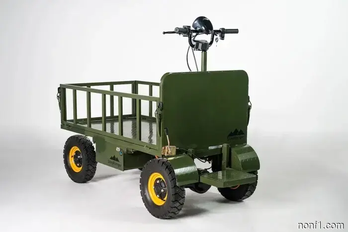 The StepRanger is a cargo carrier designed to fit into spaces where trucks cannot.