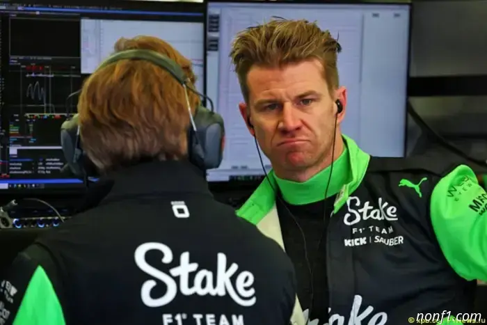 Nico Hulkenberg was injured on the first day of testing