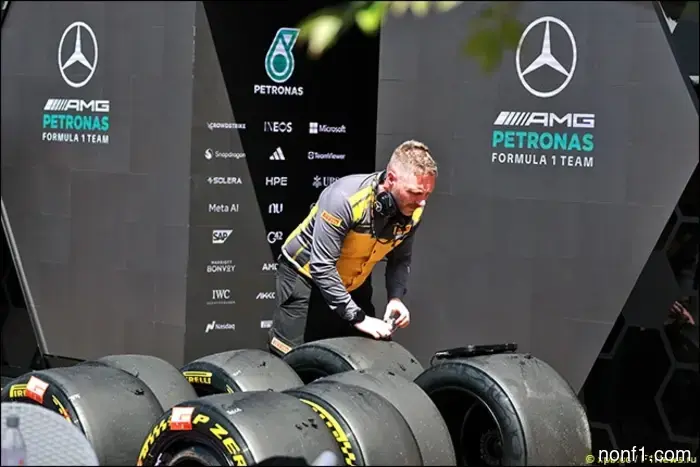 Available tire sets before the start