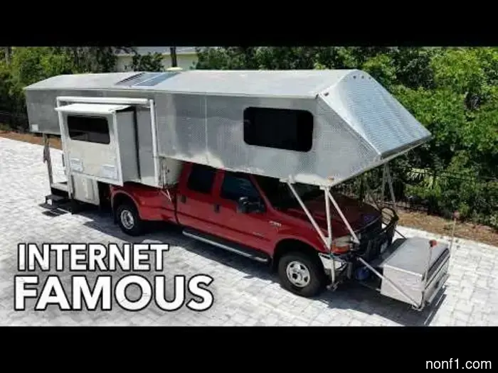 This Ford Super Duty Mega Camper is among the most extreme RVs ever created.