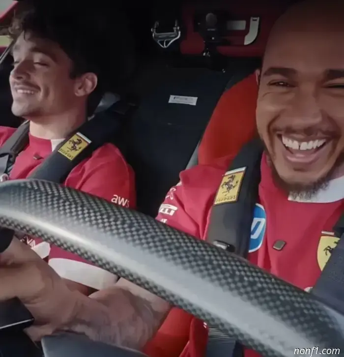 Video: Hamilton y Leclerc corren un Ferrari F80