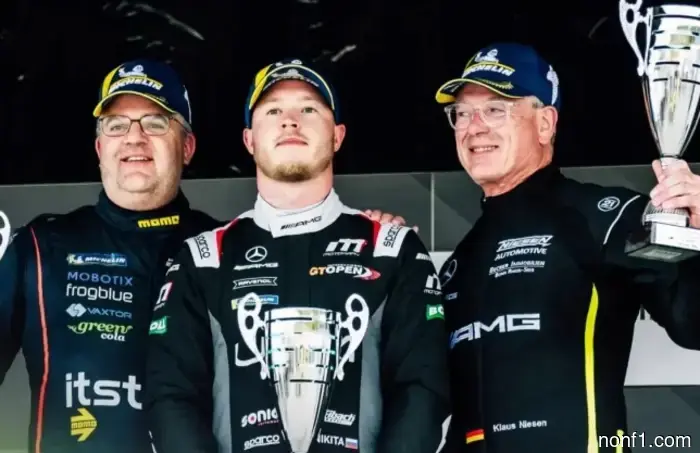 Mazepin won the Saturday race of the STT series in Spa.