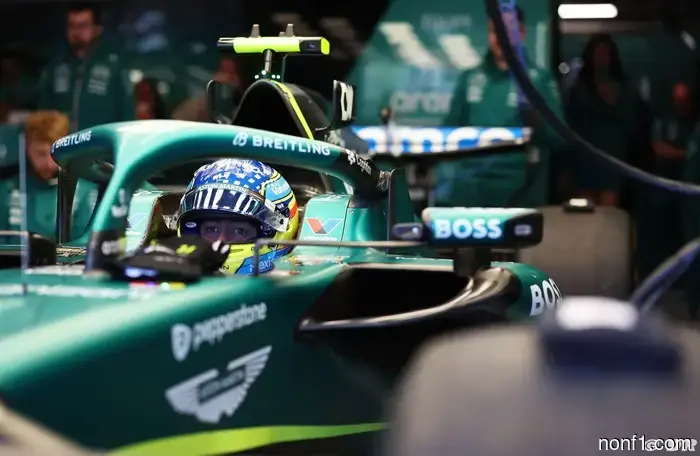 Alonso attributes the setbacks at Aston to Newey's philosophy.