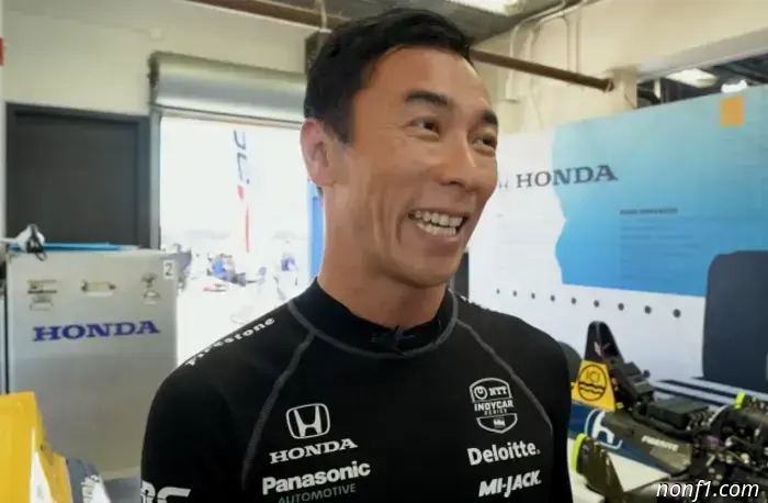 Takuma Sato got behind the wheel of a historic Williams car.