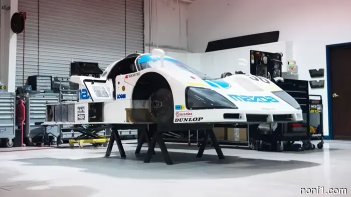 Mazda created a six-minute short documentary about the restoration of its Le Mans 787 four-rotor vehicle.