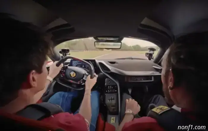 Video: Hamilton y Leclerc corren un Ferrari F80