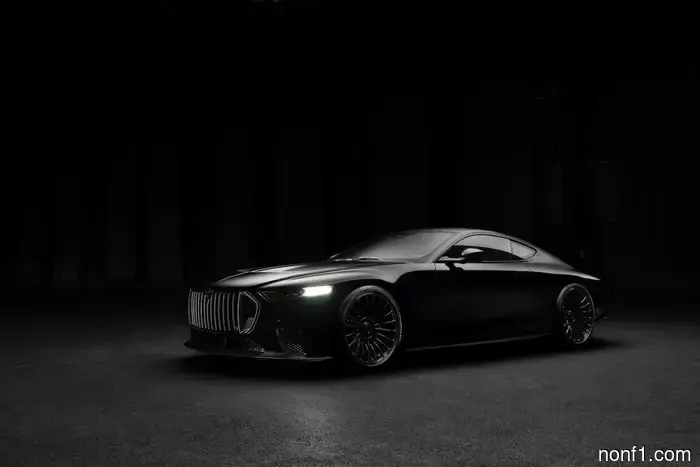 The new Brabus Twin-Turbo V12 Coupe features an extended hood and a lengthy rear.