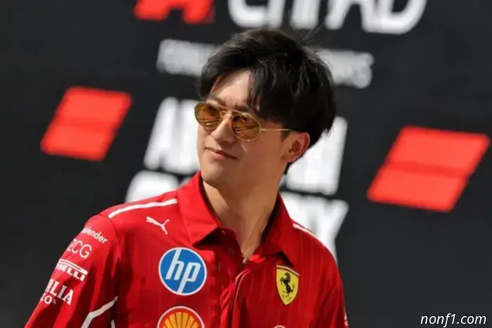 En Ferrari agradecieron a Guanyu Zhou por su colaboración.