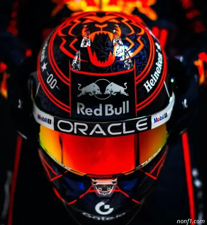 Verstappen unveiled helmet for three home stages