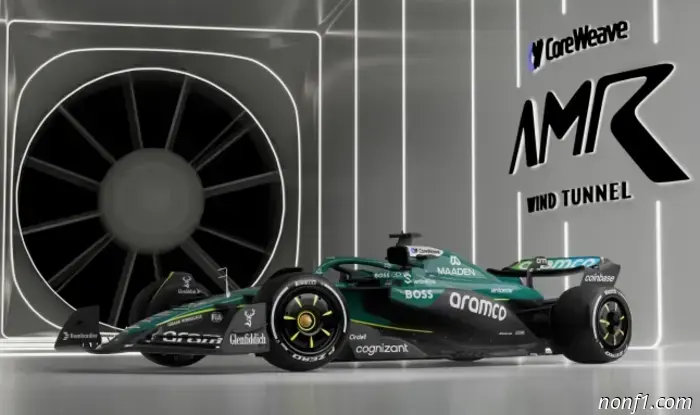 El túnel de viento de Aston Martin recibe el nombre de su patrocinador