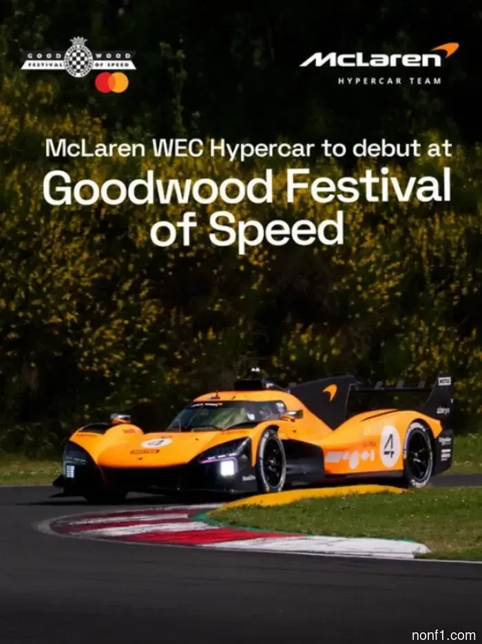 WEC: The McLaren hypercar makes its debut at the Goodwood festival