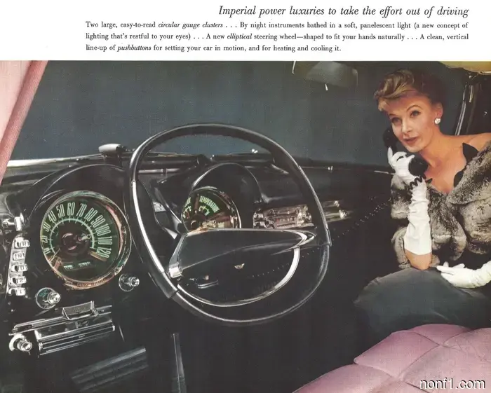 This Electroluminescent Gauge Cluster from the 1960s is far superior to a screen.