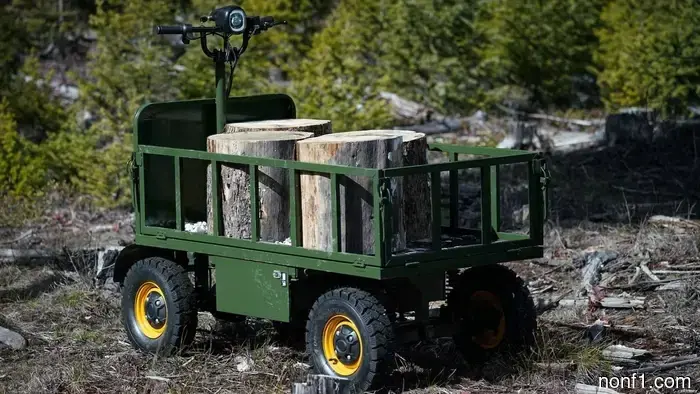 The StepRanger is a cargo carrier designed to fit into spaces where trucks cannot.