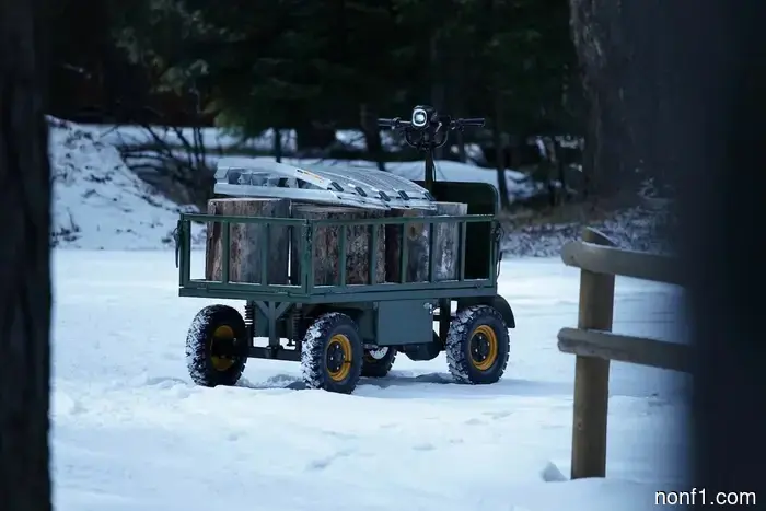The StepRanger is a cargo carrier designed to fit into spaces where trucks cannot.