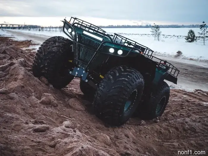 Certainly, these truck-sized ATVs originate from Russia.