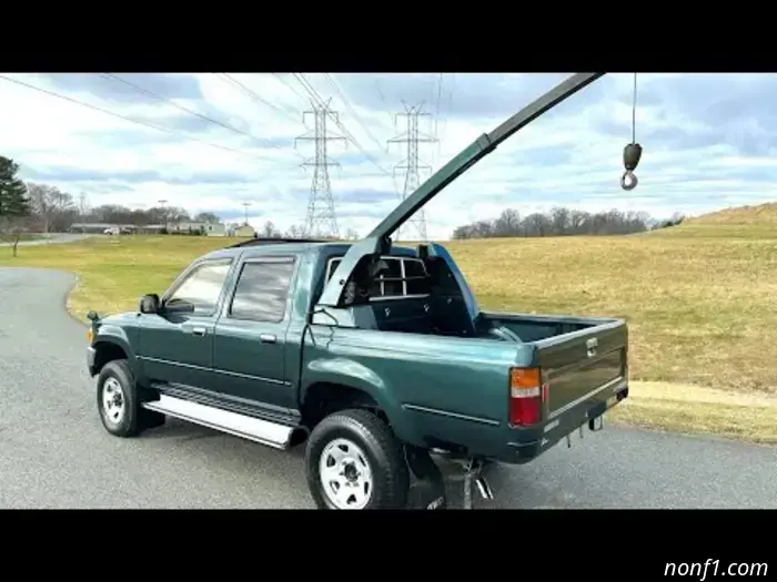 Incredibly Rare Toyota Hilux Featuring Factory Bed Crane Option Appears on Marketplace