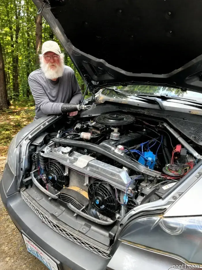 Issue Resolved: Backyard Mechanic Replaces Defective BMW X5 Engine with Vintage Ford I6