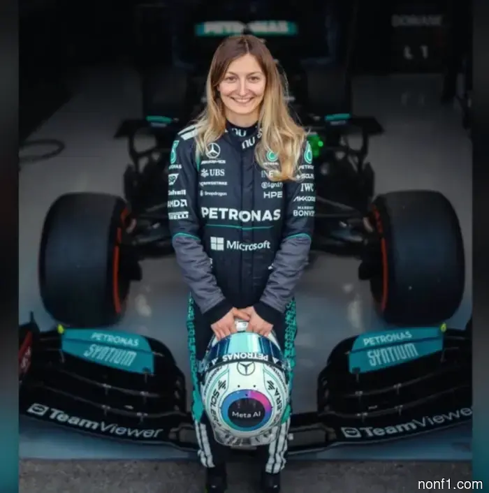 Дориан Пин – первая женщина-гонщица, управлявшая автомобилем Mercedes в Формуле-1.