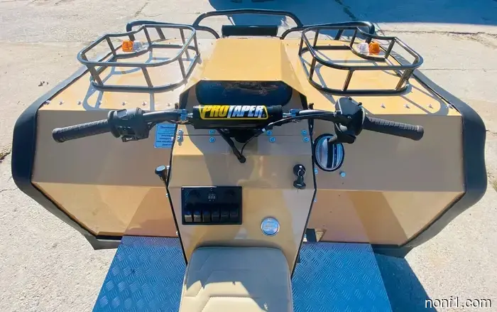 Certainly, these truck-sized ATVs originate from Russia.