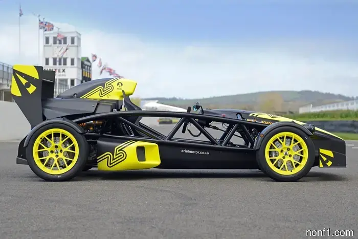 The Ariel Atom 4RR is a street-legal go-kart with a power output of 525 horsepower.