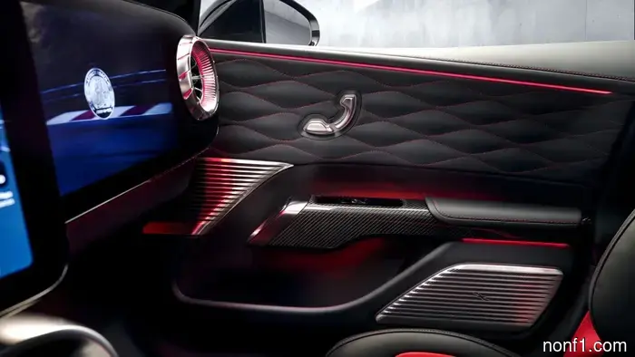 The Mercedes-AMG GT 4-Door replaces climate buttons with an expanded screen.