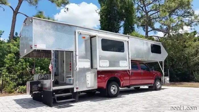 This Ford Super Duty Mega Camper is among the most extreme RVs ever created.