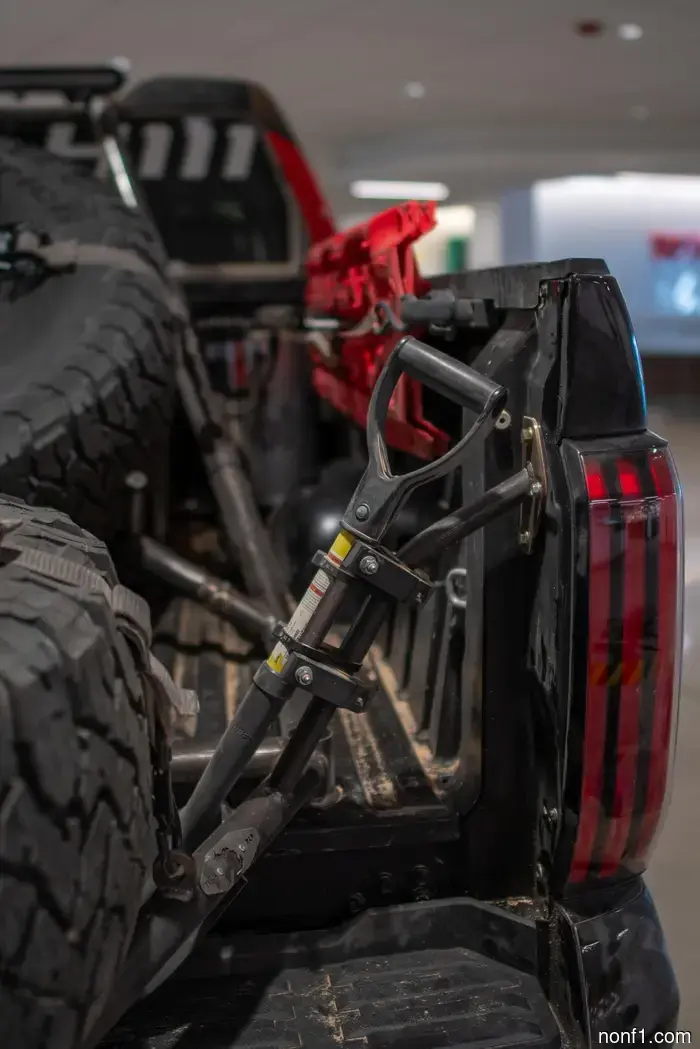 Toyota engineers transformed this 100,000-mile Tundra Hybrid into a desert racing vehicle.
