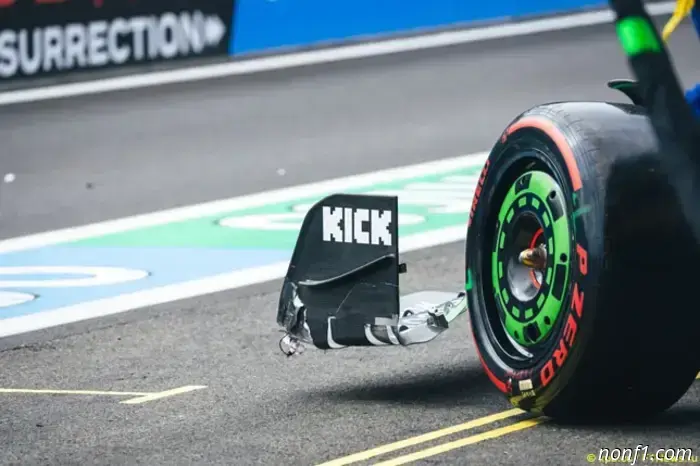 The stewards warned the Sauber team.