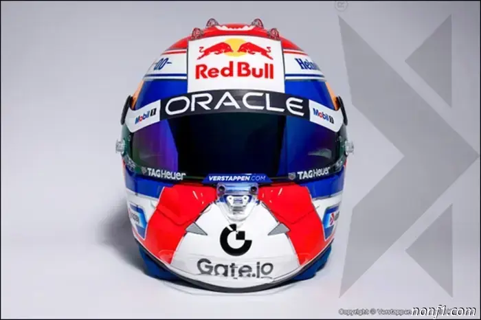 Verstappen estrenó su casco para la temporada 2025