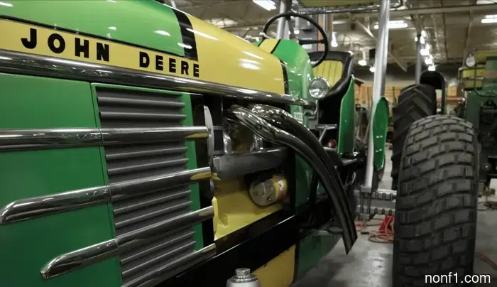 El diseñador de Hot Rod Chip Foose hizo que este tractor John Deere se pareciera a un viejo coche de carreras.