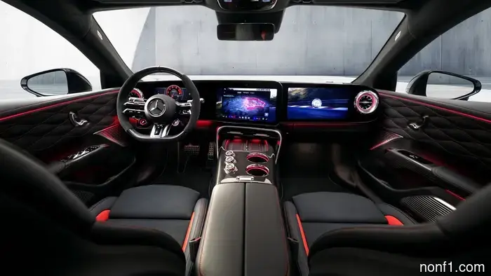 The Mercedes-AMG GT 4-Door replaces climate buttons with an expanded screen.